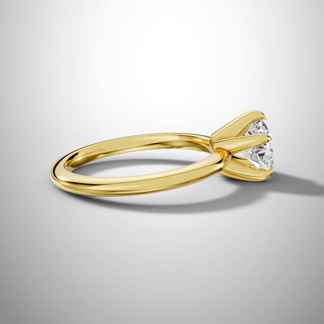 925 Silver Heart Shape Moissanite Ring | 1 Ct Diamond-Look Solitaire Engagement Ring for Women