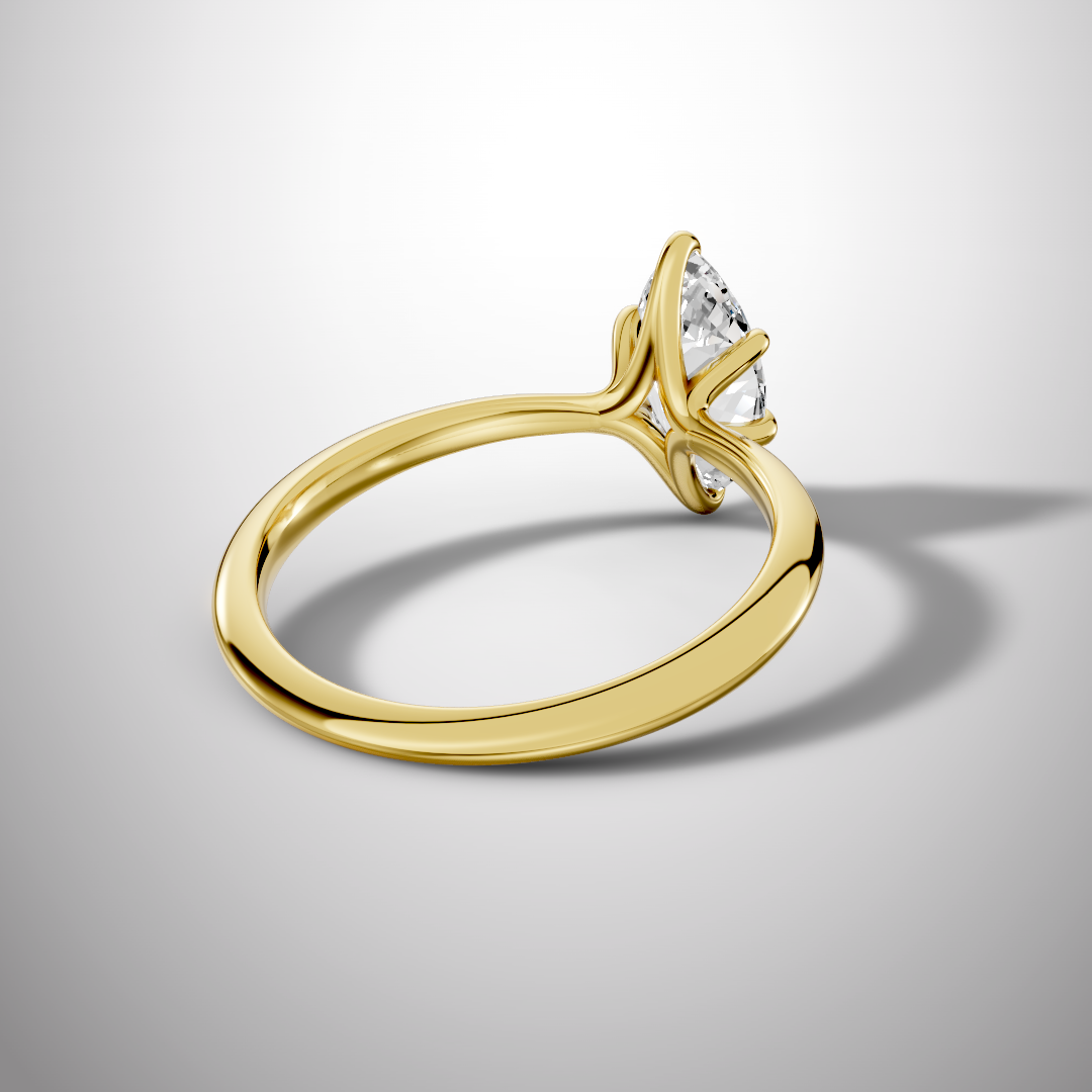 925 Silver Marquise Cut Moissanite Ring | 1 Ct Diamond-Look Solitaire Engagement Ring for Women