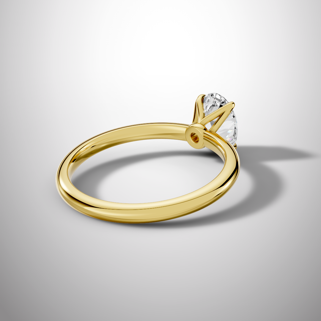 925 Silver Oval Moissanite Solitaire Ring | 1 Ct Diamond | Engagement Ring