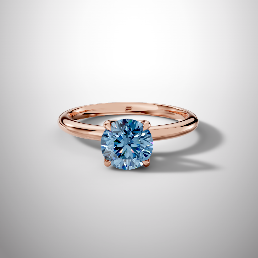 925 Silver Round Cut Moissanite Ring | 1 Ct Diamond-Look Solitaire Engagement Ring for Women