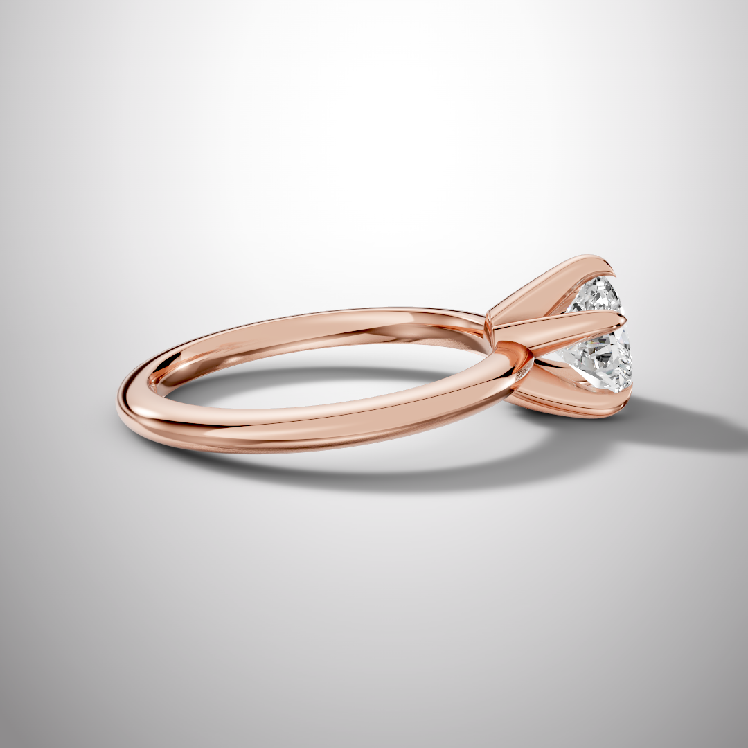 925 Silver Heart Shape Moissanite Ring | 1 Ct Diamond-Look Solitaire Engagement Ring for Women