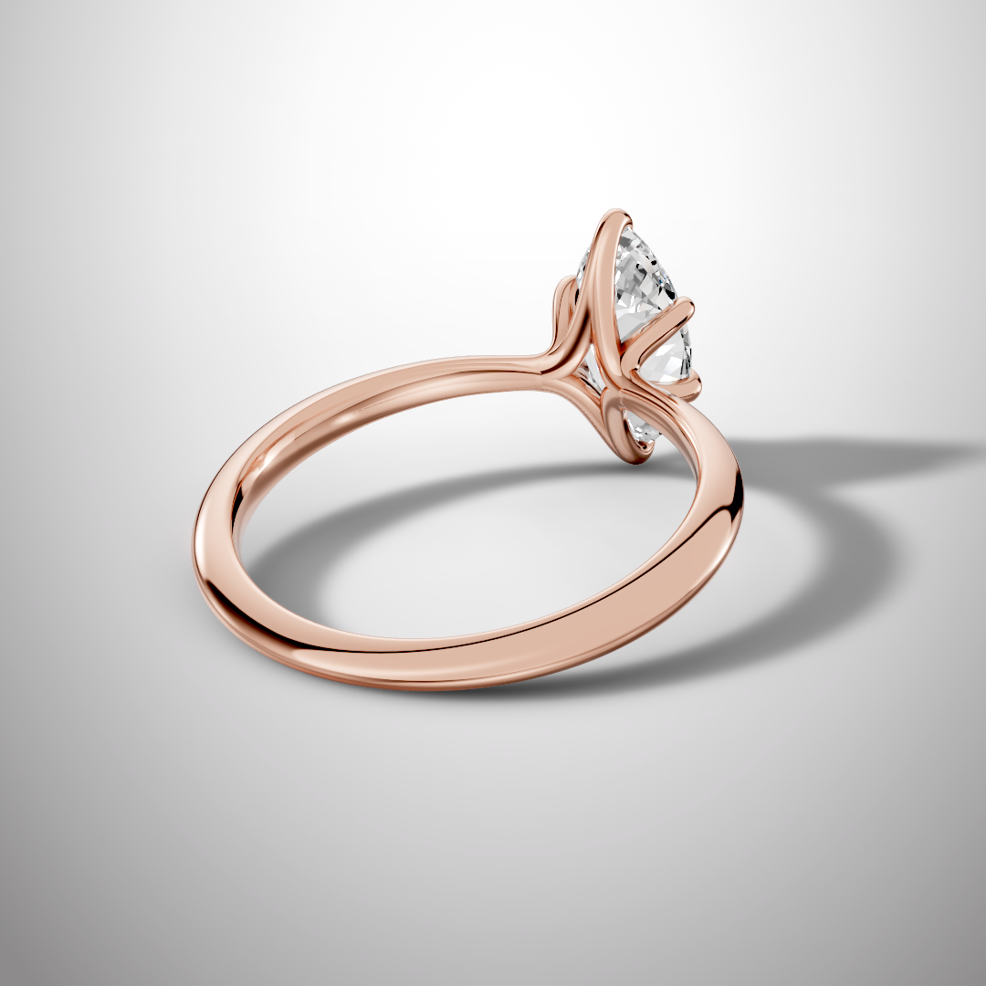 925 Silver Marquise Cut Moissanite Ring | 1 Ct Diamond-Look Solitaire Engagement Ring for Women