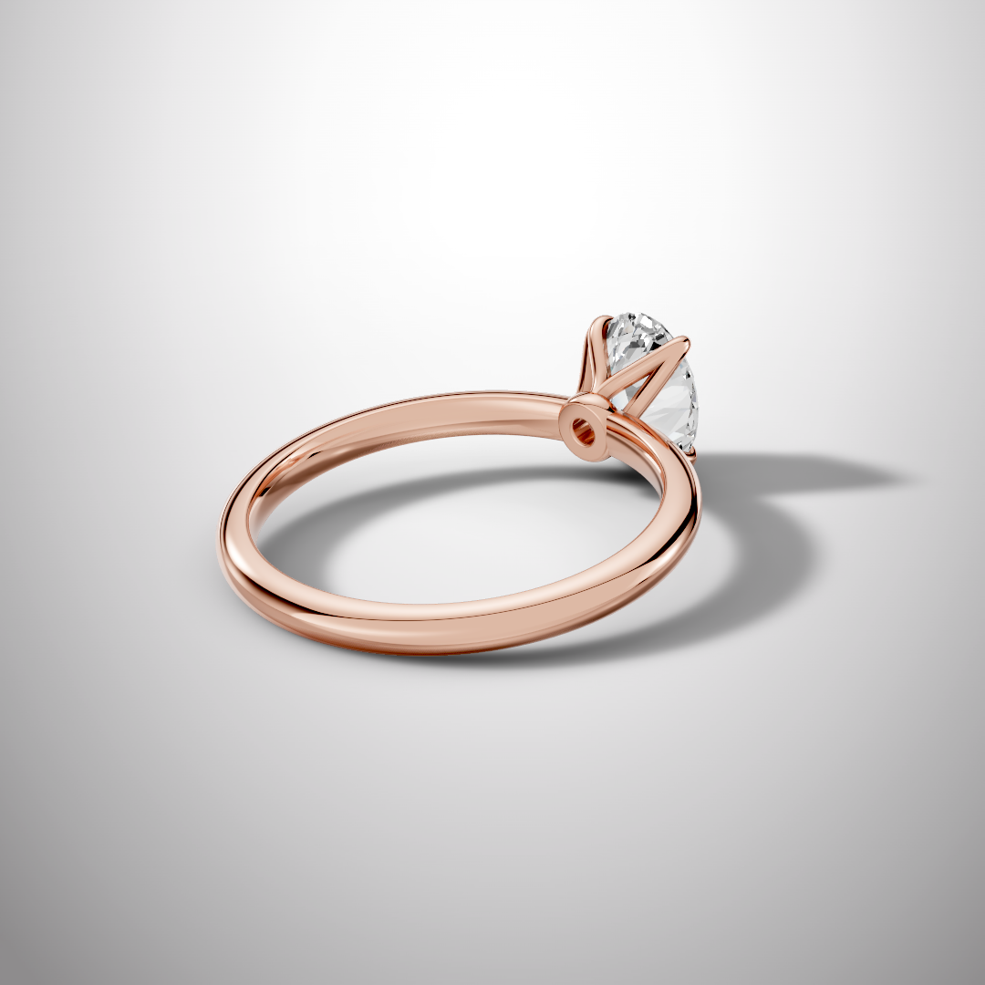 925 Silver Oval Moissanite Solitaire Ring | 1 Ct Diamond | Engagement Ring