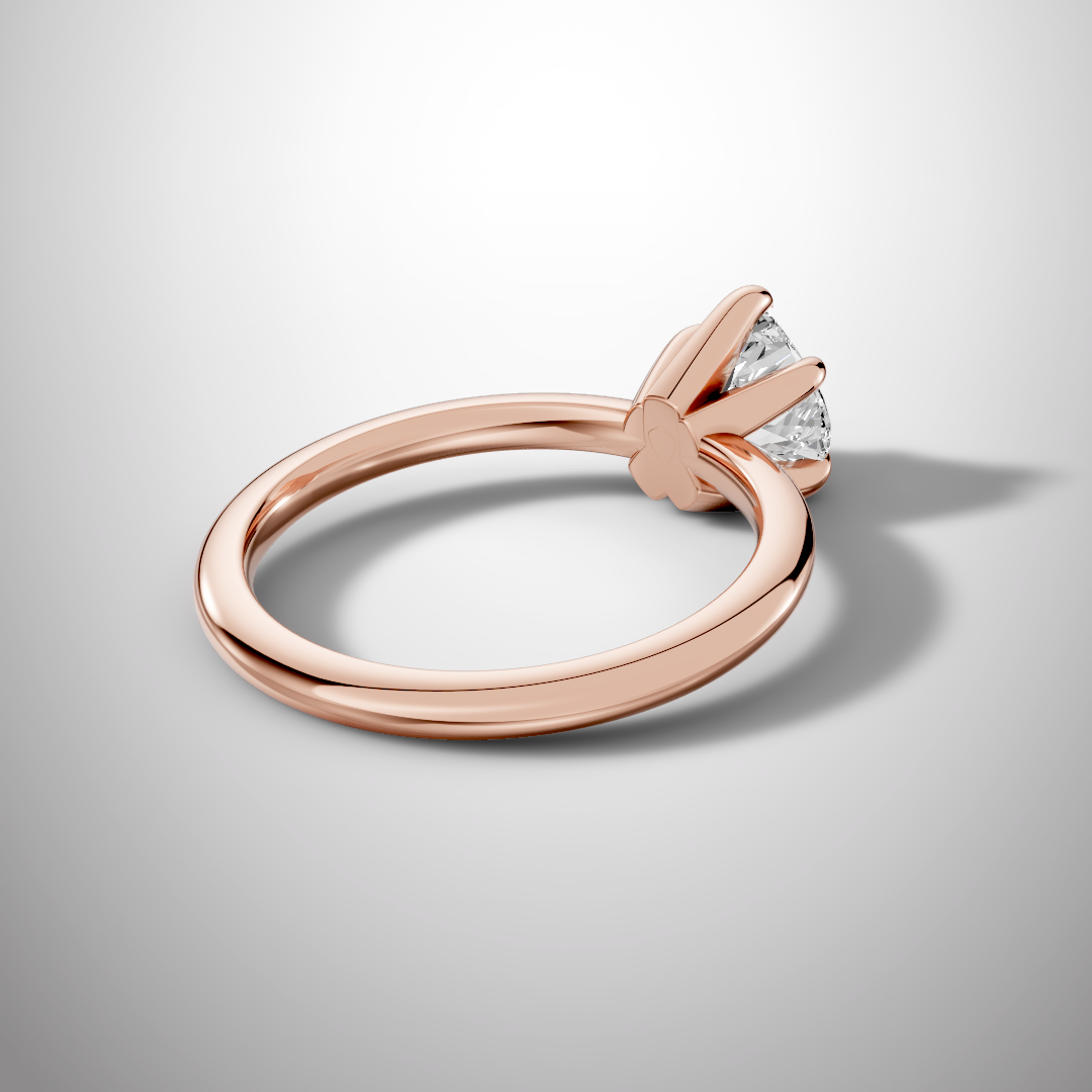 925 Silver Heart Shape Moissanite Ring | 1 Ct Diamond-Look Solitaire Engagement Ring for Women
