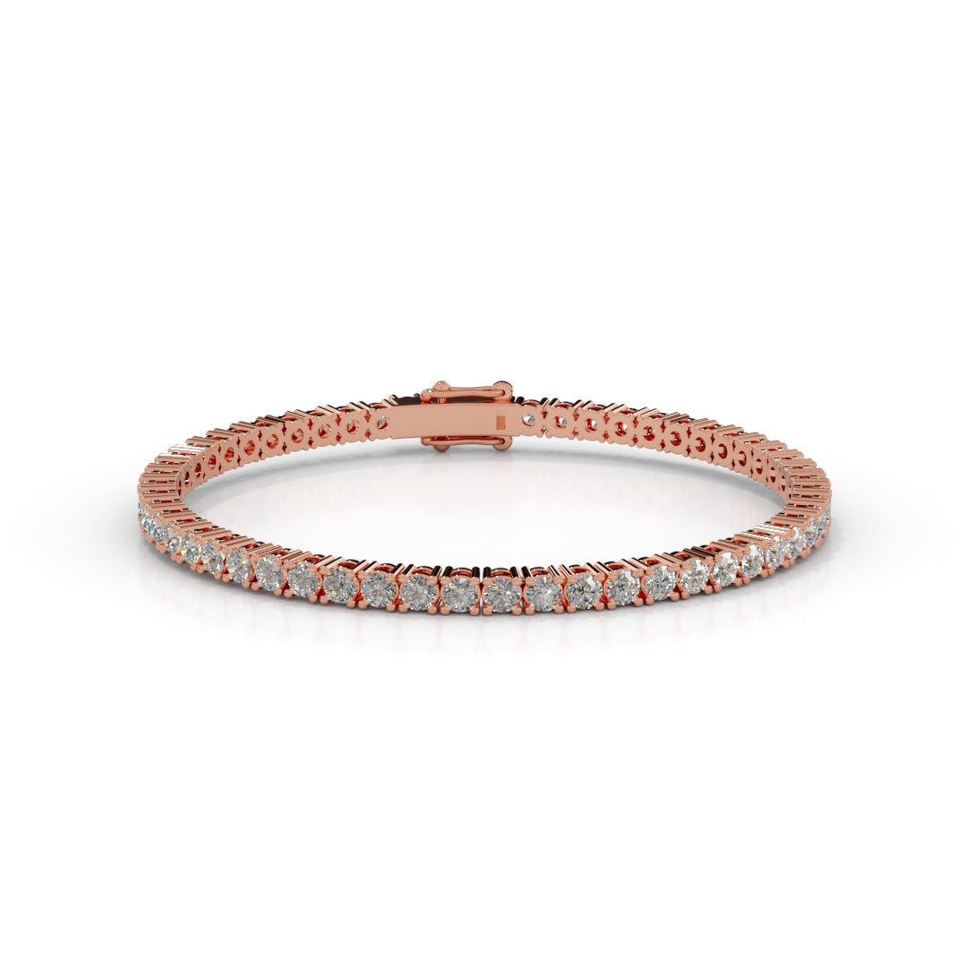 Classic White Gold Tennis Bracelet