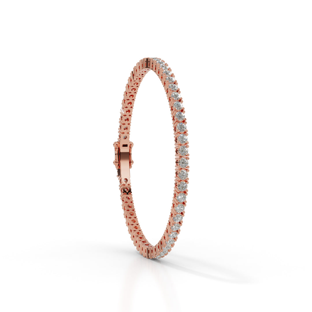 Classic White Gold Tennis Bracelet