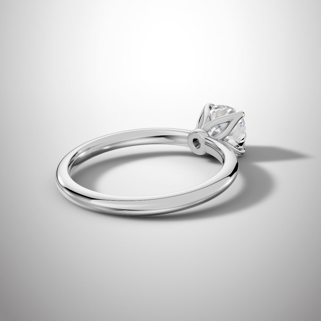 925 Silver Cushion Cut Moissanite Ring | 1 Ct Diamond-Look Solitaire Engagement Ring for Women