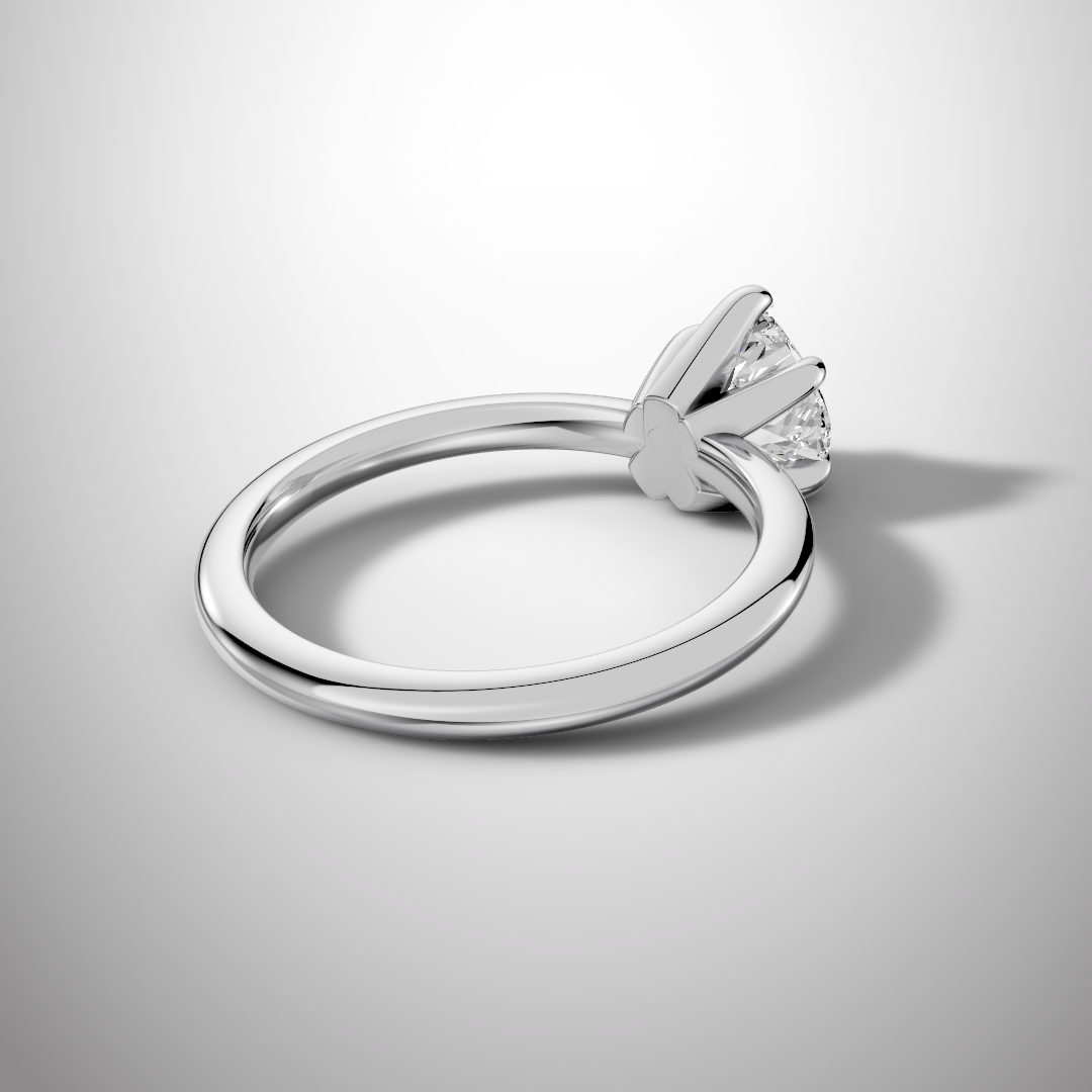 925 Silver Heart Shape Moissanite Ring | 1 Ct Diamond-Look Solitaire Engagement Ring for Women