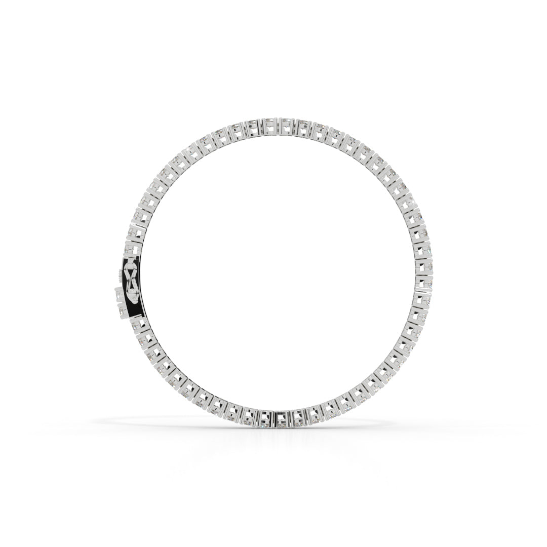 Classic White Gold Tennis Bracelet