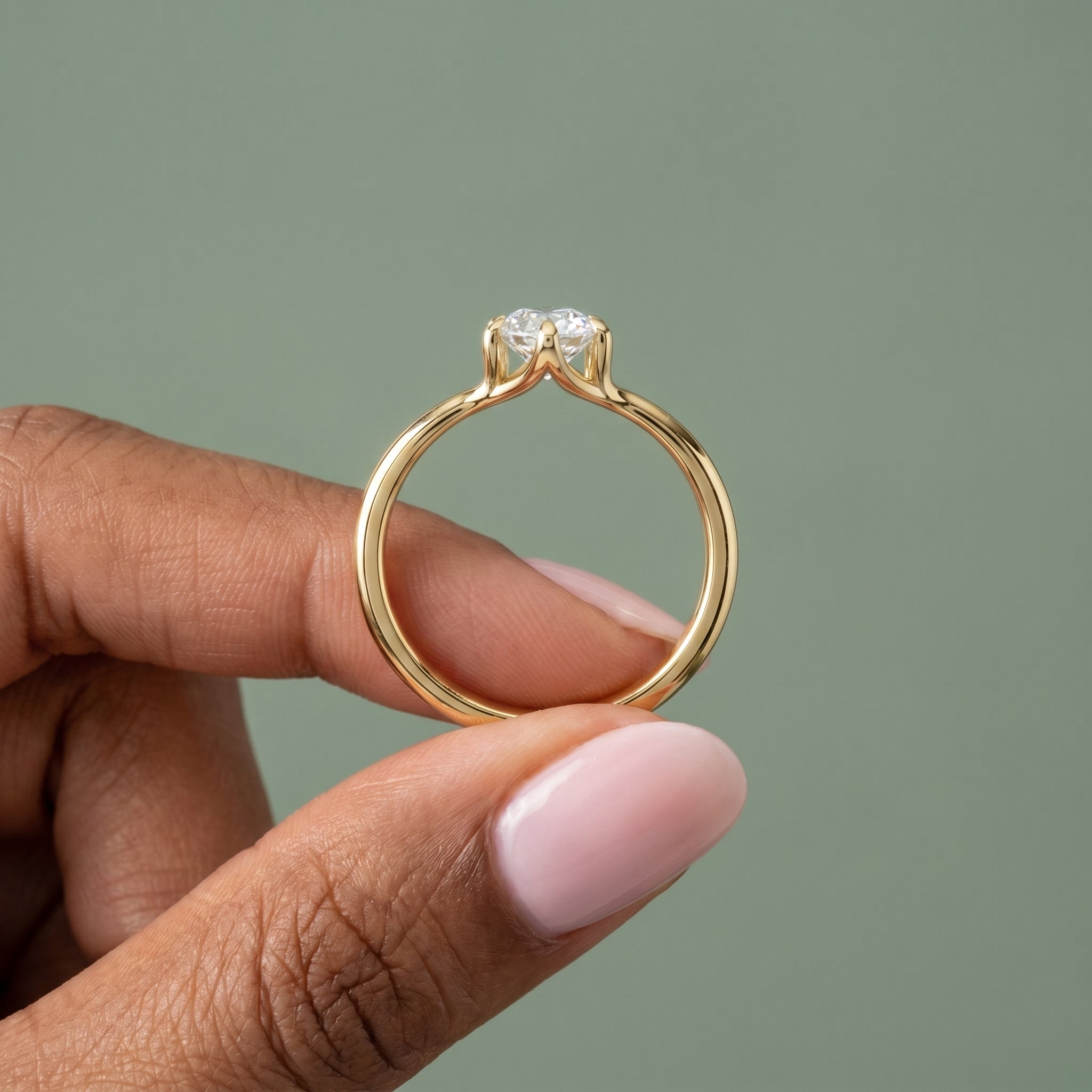 925 Silver Pear Shape Moissanite Solitaire Ring | 1 Ct Teardrop Diamond Look Ring