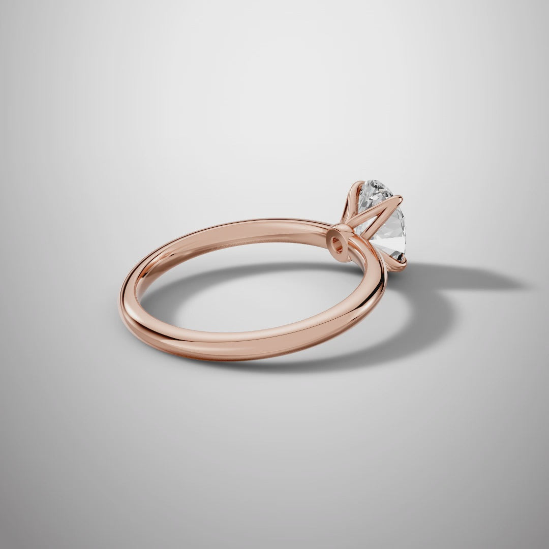 925 Silver Oval Moissanite Solitaire Ring | 1 Ct Diamond | Engagement Ring