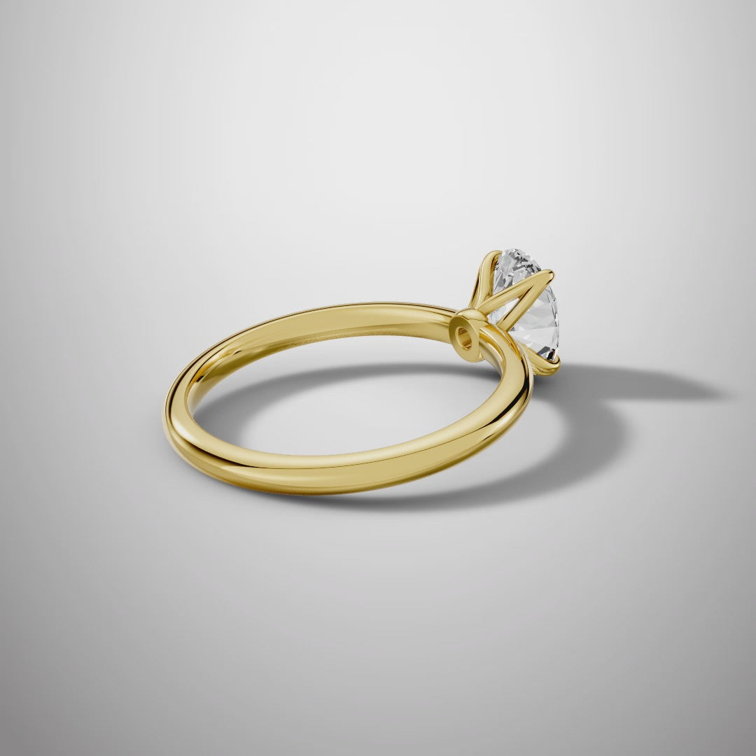 925 Silver Oval Moissanite Solitaire Ring | 1 Ct Diamond | Engagement Ring