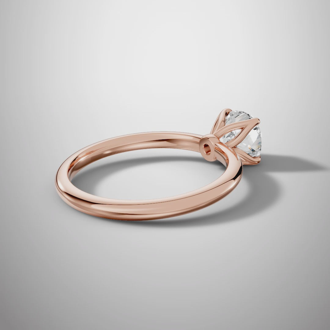 925 Silver Cushion Cut Moissanite Ring | 1 Ct Diamond-Look Solitaire Engagement Ring for Women