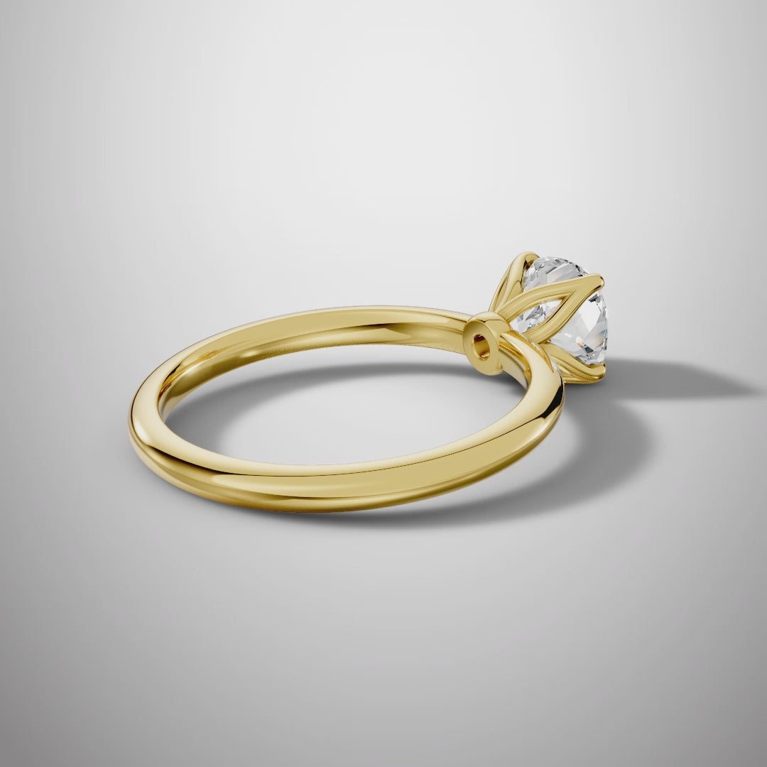 925 Silver Cushion Cut Moissanite Ring | 1 Ct Diamond-Look Solitaire Engagement Ring for Women