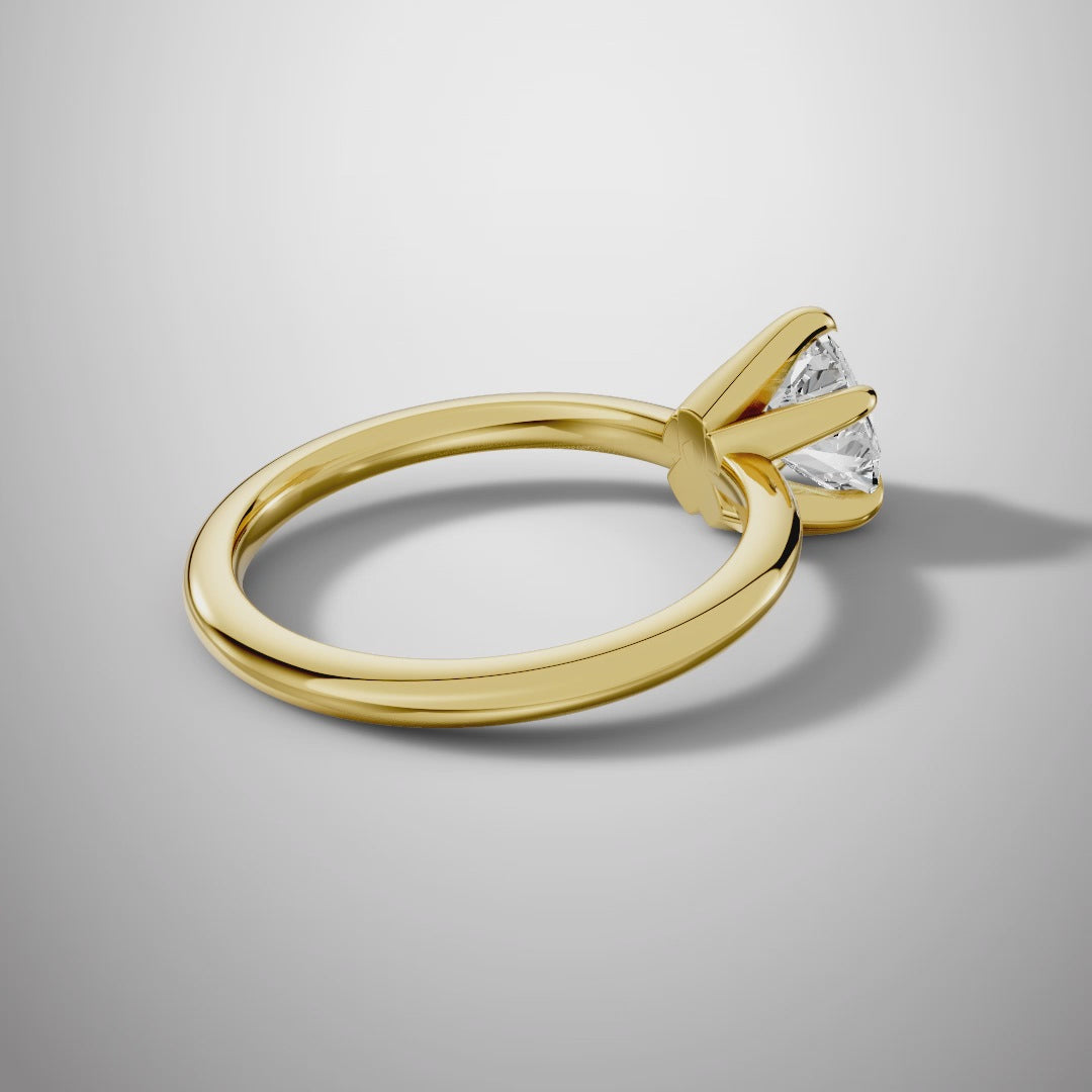 925 Silver Heart Shape Moissanite Ring | 1 Ct Diamond-Look Solitaire Engagement Ring for Women