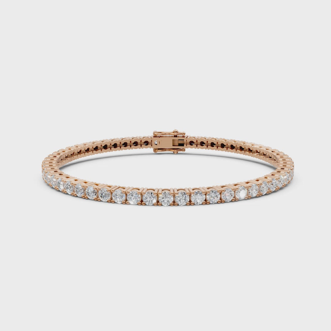 The Eternal Sparkle: Moissanite Tennis Bracelet in Sterling Silver