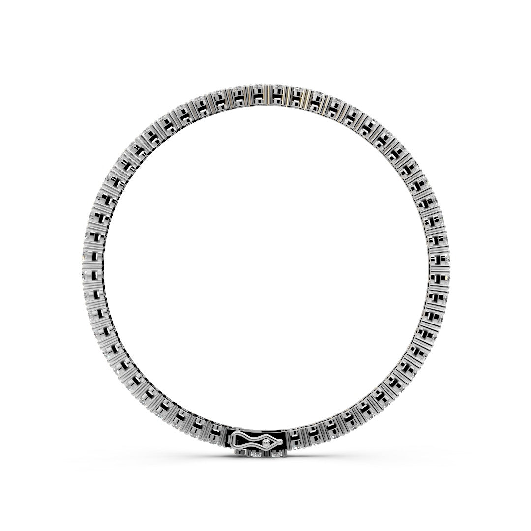 The Eternal Sparkle: Moissanite Tennis Bracelet in Sterling Silver