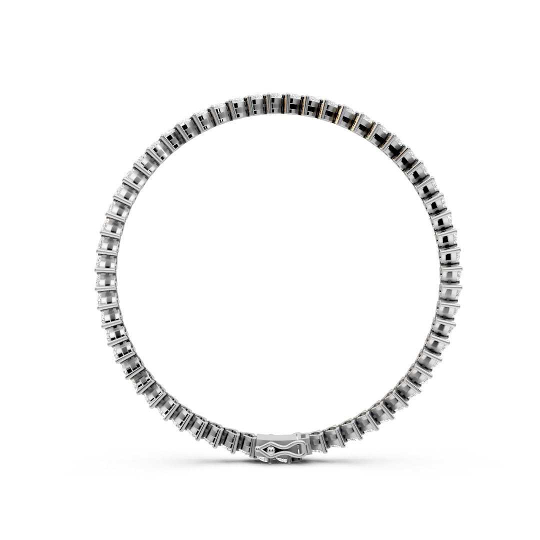 925 Silver Moissanite Tennis Bracelet – Elegant Pear Cut Design | Luxury Sparkle by Pavia Jewels