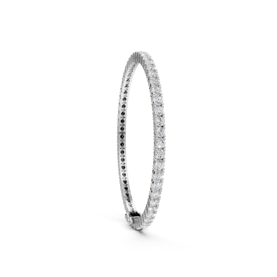 The Eternal Sparkle: Moissanite Tennis Bracelet in Sterling Silver